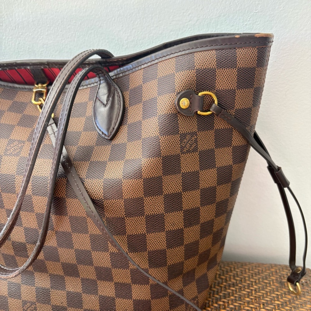 Louis Vuitton Neverfull MM Damier Brown Tote Bag - Picture 6 of 14